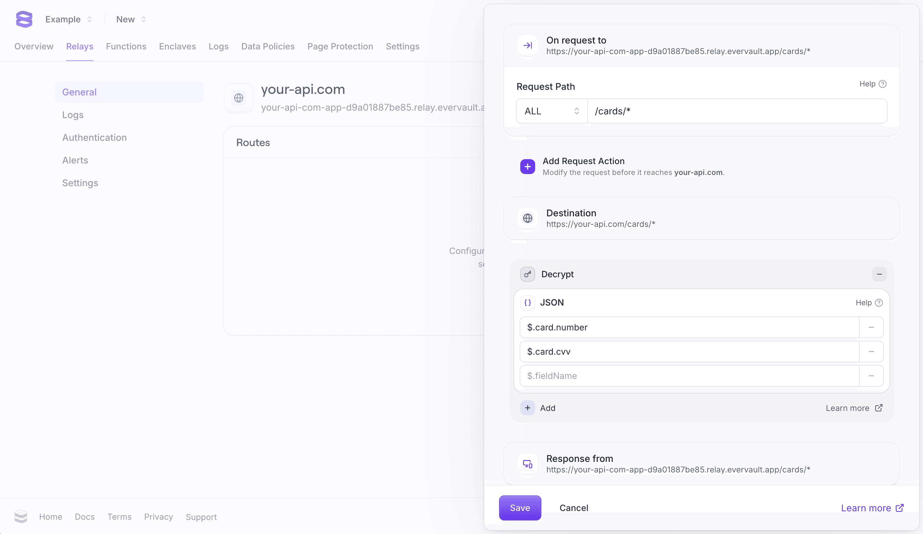 Reveal Relay Configuration