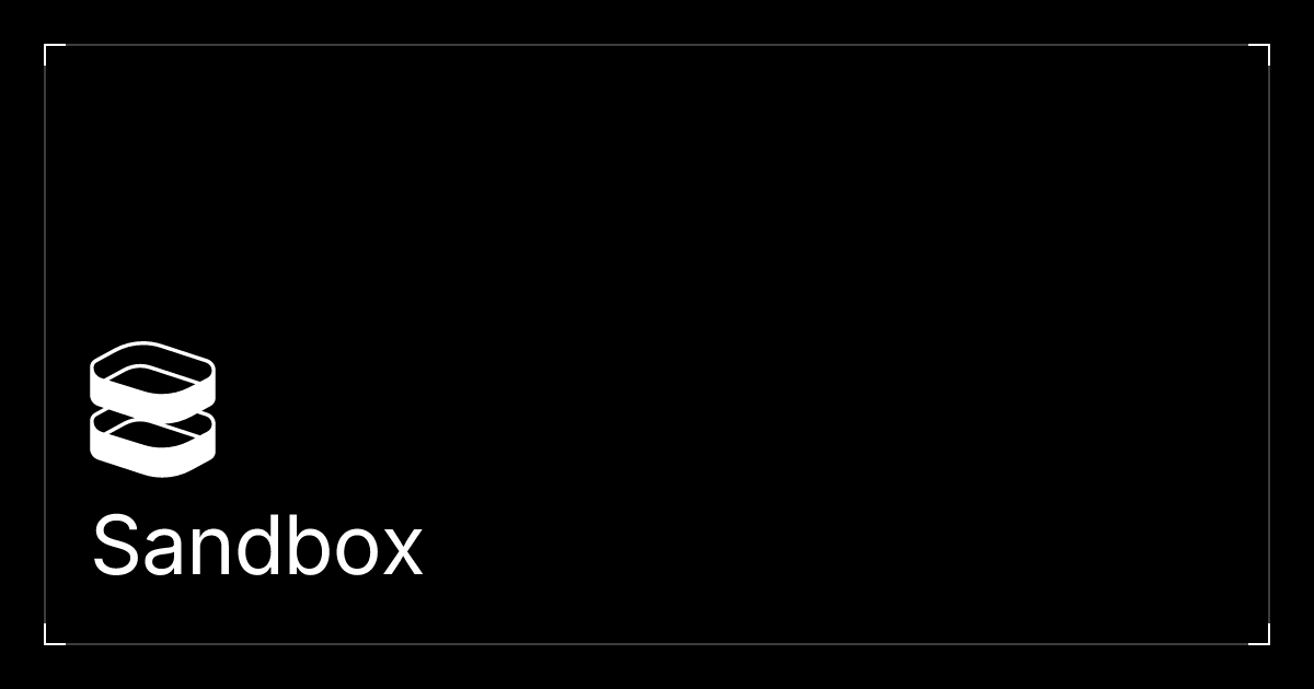 Sandbox - Evervault